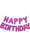 Happy Birthday Pink Foil Balloon 35 cm