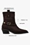 Women's Arden Bitter Brown Suede Cowboy Boots - 3