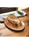 طبق تقديم نحاسي كبير الحجم 24 سم مطروق يدويًا مع غطاء، صحن تقديم سميك من النحاس - 3