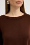 Women's Brown Crew Neck Sweater-Pants Knitwear Set - 4