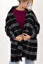 Women's Plaid Pattern Cotton Woven Shawl Scarf 70*190 - 3