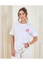 Women White Printed Oversized T-Shirt - 2