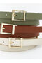 Vizyon New Season Leather Look Women's Belt 3-Piece Set - 5