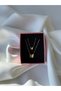 316L Steel Gold Color 2-Piece Glittering Butterfly Model Necklace - 3