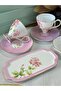Turkish Coffee Cup Veronica Blush 2 Person Set 6 Pieces / Turkish Delight Bowl / Snack Bowl - 3