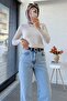 Straight Cut Jean Pants - Light Blue - 4