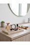 Natural Travertine Marble Tray, Bathroom Organizer, Presentation Plate, Organizer 30X15 cm - 2