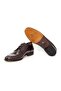 Brown Lace-Up Genuine Leather Men's Shoes - 3