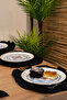Ahbej |   Black 7 Piece Double Ruffle Tableware Presentation Set 40 X 150 - 4