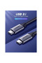 كابل بيانات سريع USB-C إلى USB-C 5Gbps بطول 1.5 متر - رمادي - 2