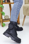 Women's Lace-Up Zippered Wallet Thick Sole Boots Winter Waterproof 502 - 3