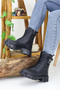 Women's Lace-Up Zippered Pocket Buckle Thick Sole Boots Winter Waterproof 501 - 4