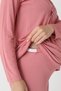 Women's Lace Detailed Special Design Long Sleeve Maternity Dressing Gown Pajama Set 3-Piece Set - 5