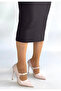 Tiej Beige Patent Leather Stiletto Shoes - 3