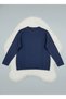 Mother Women's Crew Neck Knitwear Navy Blue Sweater Mother's Day - 3