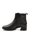 Black Genuine Leather Zippered Lightweight Women's Boots 9786-1 Z - 3