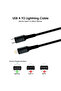 كابل 30 وات من Type-C إلى Lightning بطول 3 أمتار مع شحن سريع ونقل بيانات بسرعة 480 ميجابت في الثانية - 5