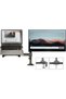 North Bayou F160 17-27” Monitor Arm-Adjustable Holder with Dual Screen Support Shock Absorber - 6