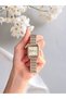 Steel Cord Square Case Women's Wristwatch, with Gift Box and Bracelet Gift - 2