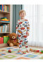Boy's Fleece-Lined 100% Cotton Red Car Printed Pajama Set - 2