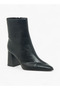 Women Block Heel Ankle Boots - 3