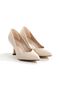 Stiletto Leather 7 cm Goblet Heel Pointed Toe V-Shaped Open Closed Toe New Season - 3