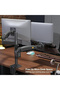 North Bayou F160 17-27” Monitor Arm-Adjustable Holder with Dual Screen Support Shock Absorber - 7