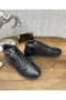 Men's Genuine Leather Wool Lined Winter Ankle Boots - 4