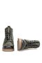 Elit Alvarine Women's Genuine Leather Heeled Boots Khaki - 5