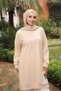 Cream Crew Neck Embroidered Tunic - 4