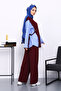 Mürdüm Paneled Modal Suit with Tunic Trousers - 4