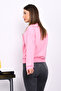 Pink Crew Neck Three Thread Sweat - 3