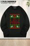 Unisex Now I Have a Machine Gun Ho Ho Ho Printed Oversized Crew Neck Sweatshirt