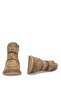 Elit Zafira Women's Genuine Suede Leather Flat Boots Camel - 5