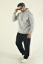 Men's Winter Regular Fit K Hooded Sweatshirt with Fleece Inside - 2