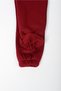 Unisex Children's Burgundy Tracksuit Bottom with Elastic at the Legs, 3-Strand Cord, Fleece-Lined Lin Tracksuit Bottom - 6