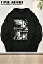 Unisex Demon Slayer Special Printed Oversized Crew Neck Sweatshirt