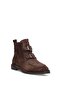 Elit Zafira Women's Genuine Suede Leather Flat Boots Brown - 2