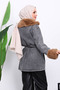 Smoked Collar Fur Denim Jacket - 4