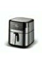 13.5 L Stainless Steel Digital Air Fryer with LED Display and Knob Control - 4