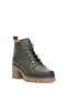 Elit Alvarine Women's Genuine Leather Heeled Boots Khaki - 2
