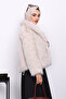Stone Lined Short Fur Coat - 4