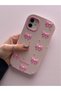Pink Bow Pattern Embossed Soft Silicone Case Compatible with iPhone 12 / 12 Pro - 6