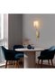 Lumora Modern Cylinder Fabric Lampshade Sconce White Gold Body, Luxury Wall Lamp Lumora-15337 - 2