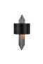 Mızrak Decorative Metal Tubular Single Sconce Black, Rustic Ambiance Wall Lamp Mizrak-620