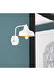Modern Metal Plated Single Sconce with Fuzz White, Industrial Decorative Wall Lamp Memati-181White - 5
