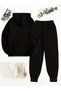 3 Thread Fleece Hoodie Set – Modern and Comfortable Street Style Look - 3