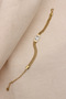 BAGET STONE GOLD STEEL CHAIN BRACELET - 2