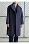 Men's Belted Cashmere Cotton Winter Coat - 2