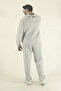 Men's Winter Cotton Kangaroo Pocket Sweatshirt Bottom Baggy Tracksuit Set - 5